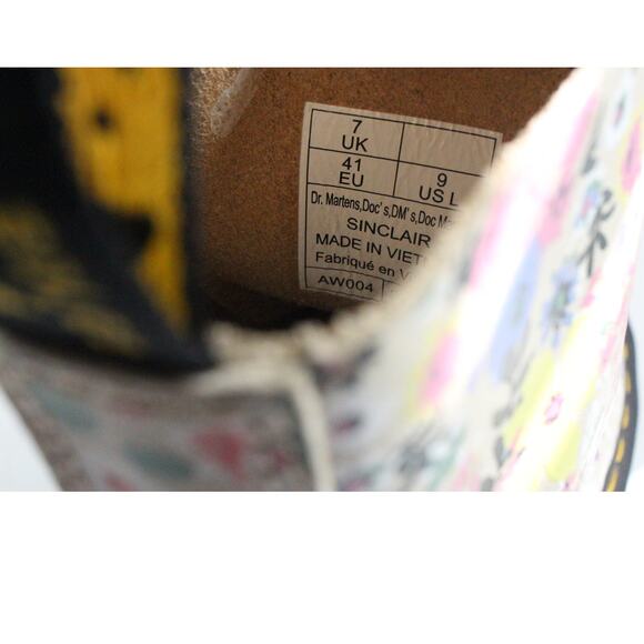 Doc Martens Dr. Martens 1460 Floral Mashup Parchment Sinclair Boots Size 9 - Picture 5 of 6